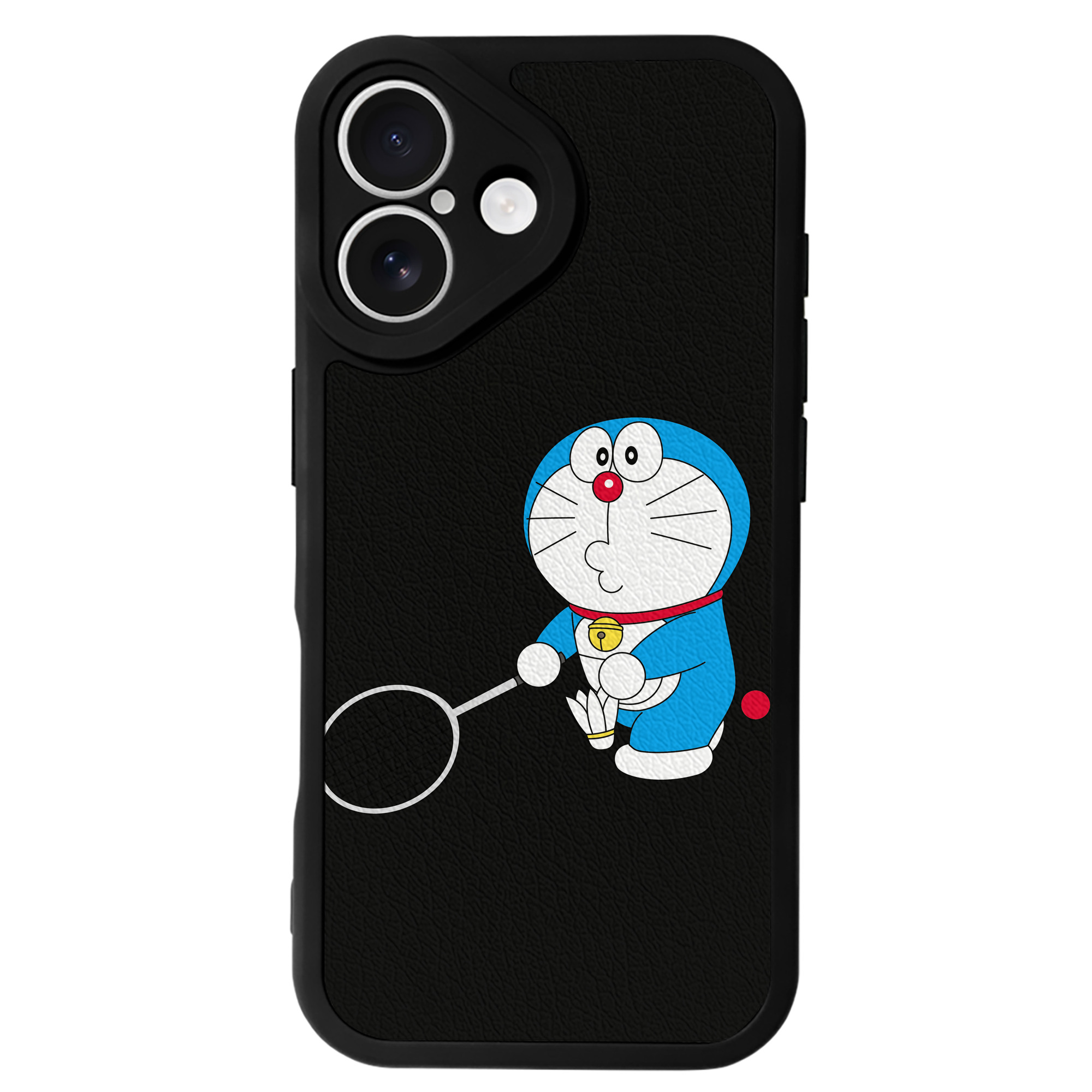 （画像用） ドラえもん Doraemon 【iPhone 16シリーズ対応】シリコンスマホケース（レザー調） 材質：シリコン